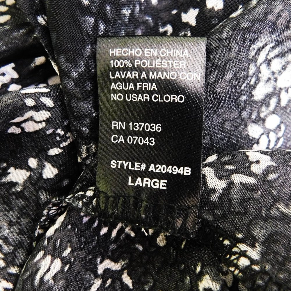 Paper Crane‎ Women Shirt Black White L - Picture 6 of 6